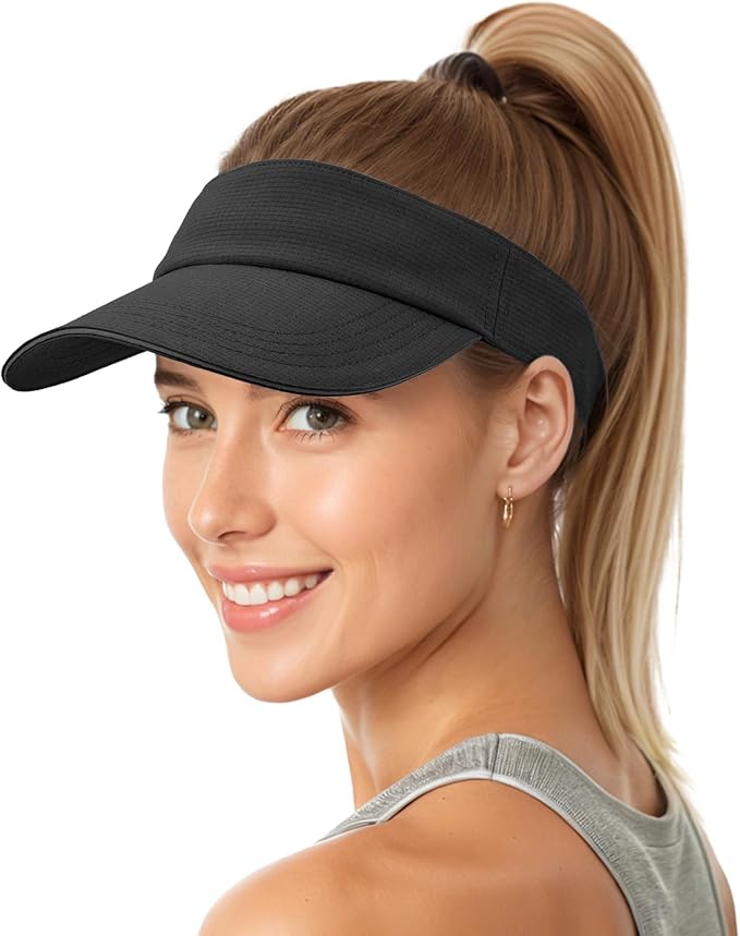 Sukeen Women's Adjustable Fit Runners Lightweight Comfort Performance Visor, Sports Sun Visor One Size Fits Most