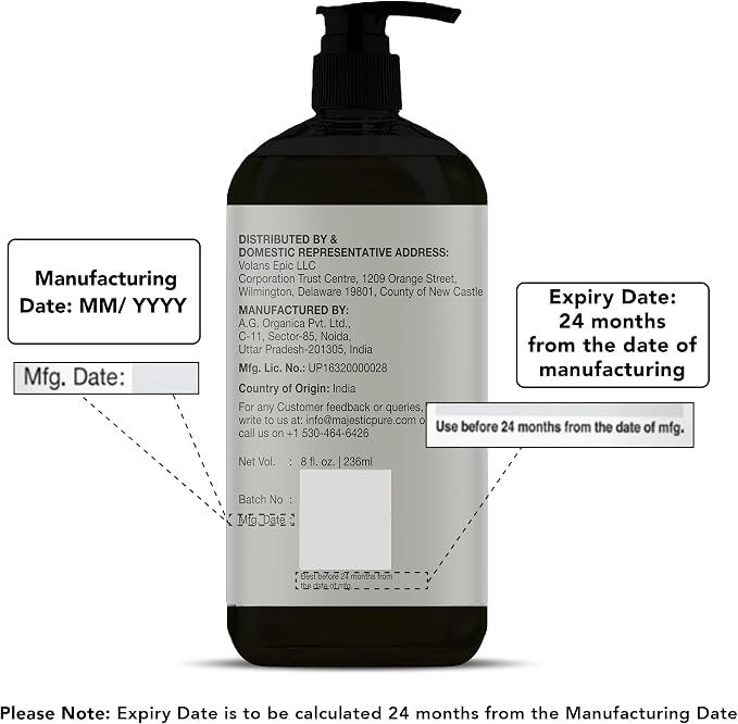MAJESTIC PURE Sesame Massage Oil for Massage Therapy - Refreshing, and Relaxing - Natural Oils - for All Skin Types - Men and Women Massage Lotion- 8 fl oz