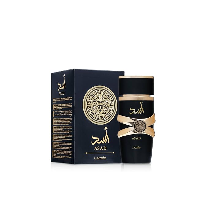Lattafa Perfumes Asad for Unisex Eau de Parfum Spray, 3.4 Ounce