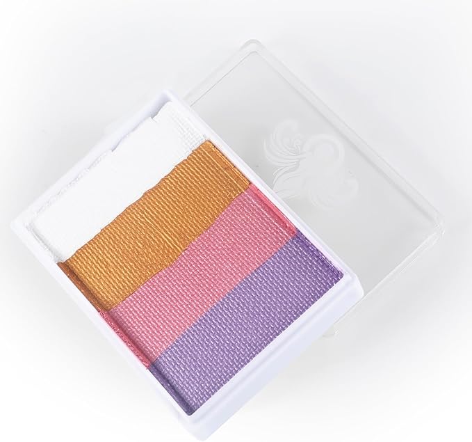Anka Bella Professional Water Activated Rainbow Cake Face Paint（Dreamy Mermaind）50gm,Hypoallergenic, Non-Toxic,Face Body Painting Makeup