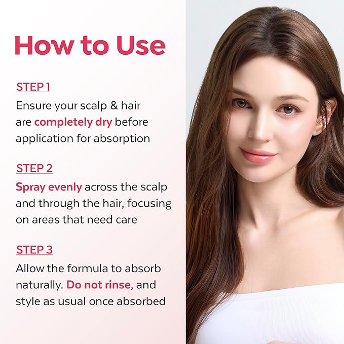 A'PIEU Raspberry Vinegar Hair Mist - Instant Hydration & Nourishing Spray for Smooth, Shiny, Frizz-Free Hair with Refreshing Floral Scent, Non-Sticky Finish. Korean Hair Care (3.55 fl oz)