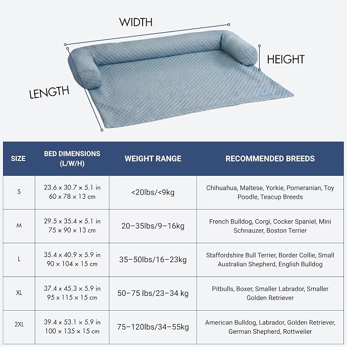 Spark Paws Cooling Couch Cover Dog Bed, Furniture Protector Mat | Non-Toxic Washable Pet Cooling Pad for Large, Medium and Small Dogs