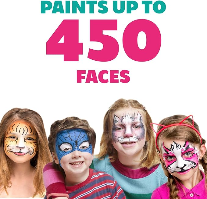 Kraze FX Red, Black & White Face Paint Set (25 gm each) - Hypoallergenic, Non-Toxic, Water Activated Professional Face & Body Painting Makeup, Combo Value Pack