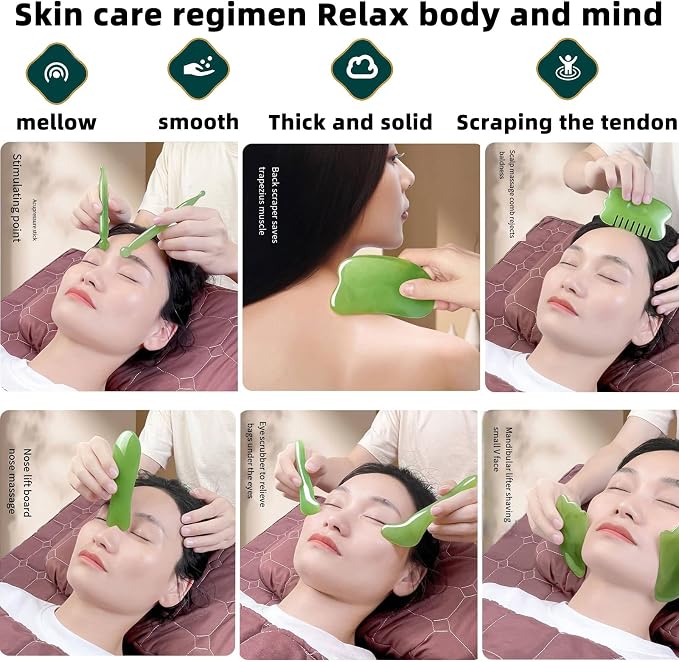Reflexology Socks and Gloves Set with 8 Jade Massage Tools, 16 Pcs Acupressure Foot Massage Socks for Women & Men, Professional Foot Relief Massager Kit with Reflexology Chart & Bag