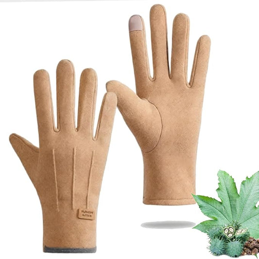 2 Pcs Castor Oil Pack Wrap for Hands, Organic Castor Oil Wrap Castor Oil Gloves for Wrist Arthritis and Carpal Tunnel(Oil are Not Include)