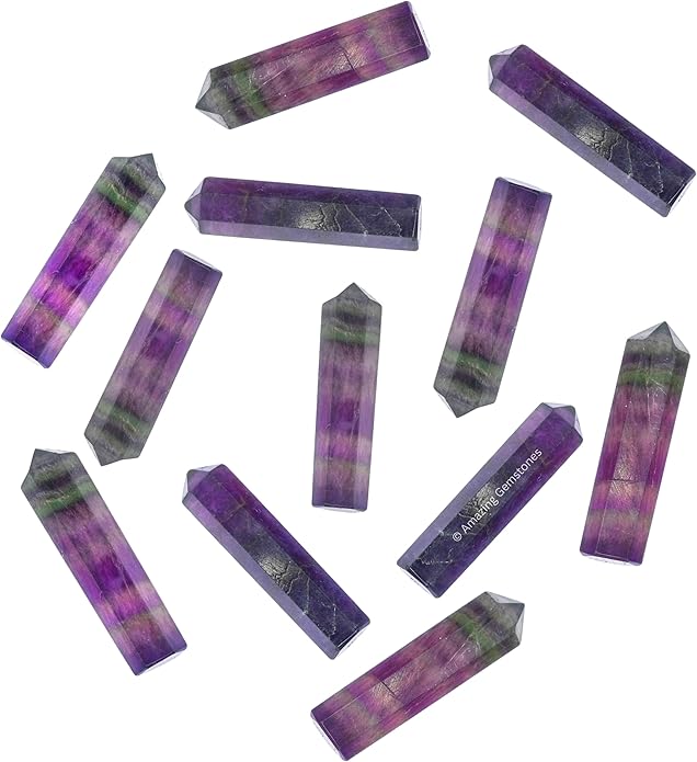 Amazing Gemstone Crystal Points Bulk Healing Crystals & Stones - Premium Single Terminated Healing Wand Point Bulk Crystals for Crafts, Crystal Grid, DIY Work