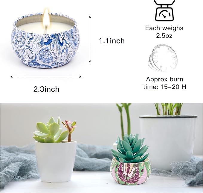 Alikiai Scented Candles Gifts for Women, Candles for Home, 12 Pack Soy Wax Candles Sets, Birthday Gifts for Women Mom Best Friends Sister Colleague