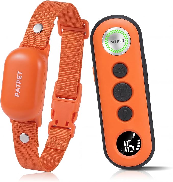 PATPET Dog Shock Collar with Remote Control - 4000FT Safe Training Collar