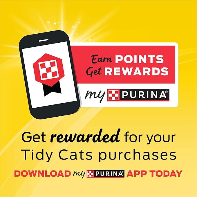 Purina Tidy Cats Free and Clean Unscented Clumping Cat Litter, 38 lb Box | Activated charcoal delivers lasting odor control, made without fragrances or dye, clumping