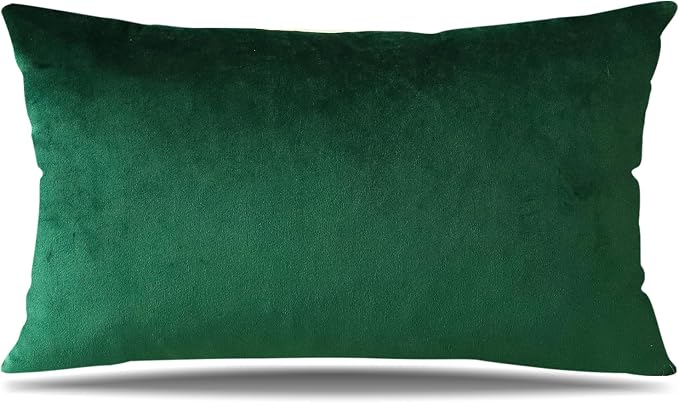 Artscope Luxury Velvet Pillow Covers Super Soft Decorative Rectangle Throw Pillow Covers Case Cushion Covers for Sofa Couch Bedroom Car Decor 16x24 Inch Army Green