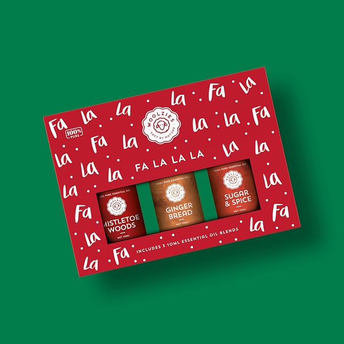 Holiday Essential Oil Set | Seasonal Essential Oils & Blends | Aromatherapy for Winter & Christmas | Perfect for Diffusers, Relaxation, and Holiday Gifts (3 Pack, FA La La)