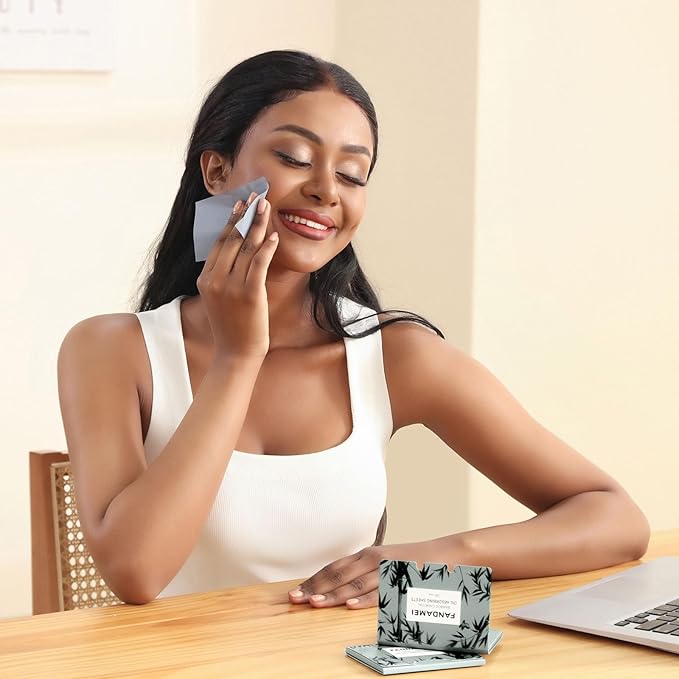 FANDAMEI Oil Blotting Sheets For Face, 200 Counts Oil Blotting Papers For Face, Blotting Paper for Oily Skin, Oil Control Film, Oil Absorbing Sheets, Oil Absorbing Tissues