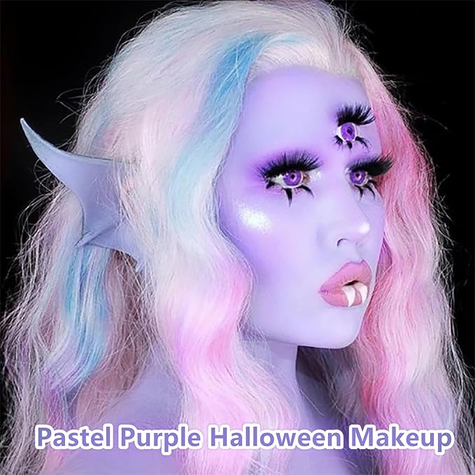 Go Ho Pastel Purple Face Body Paint(2.1 oz),Pastel Purple Makeup Water Based Face Paint and Body Paint for Airbrush Makeup Special FX, Cosplay, and Halloween Make up