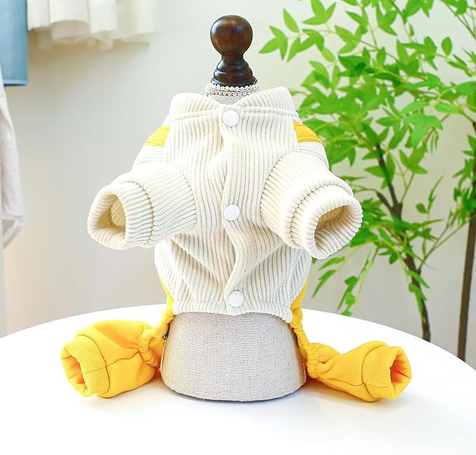 Dog Stylish Overalls Comfortable Puppy One Piece Outfits Summer Bib Overalls for Small Dogs Cute Pet Jumpsuit Onesie Chihuahua Yorkies Birthday Holiday Clothes Costume