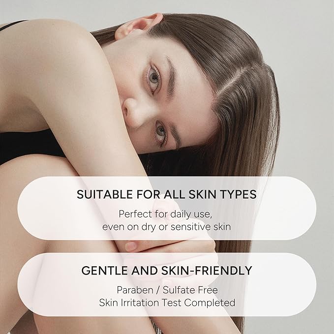 Korean Body Wash with Hyaluronic Acid & Aloe – Hydrating Moisturizing Cleanser for All Skin – Infused with Natural Extracts – Paraben & Silicone-Free – Citrus Floral, 500ml / 16.9 fl oz