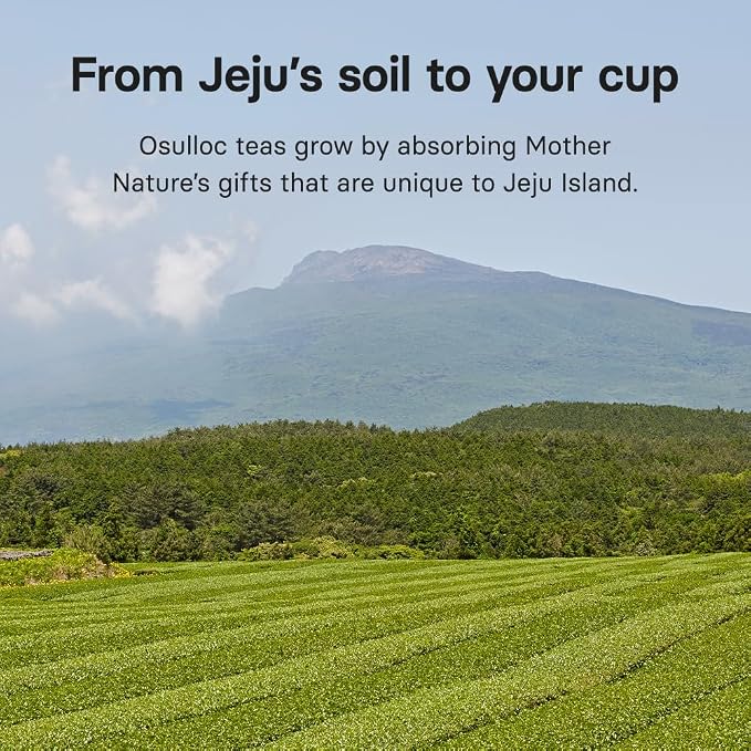 OSULLOC Yuja Earl Grey (Natural bergamot flavor, Yuju), USDA Organic, Premium Teabags from Jeju Island, 20 count, 1.41 oz, 40g