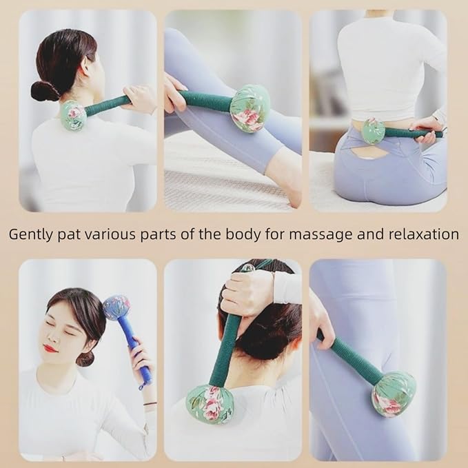 Body Massage Hammer, Manual Back Massager Tool for Body Relief | This Mugwort Massage Hammer Eases Back, Neck & Shoulder Muscle Tension, Perfect for Daily Relaxation at Home and Office