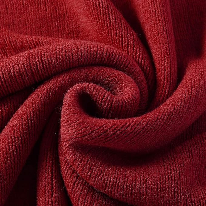 Homiest Red Knitted Throw Blanket with Fringe, 60x80 Inch | Pure Acrylic, Lightweight & Breathable, All-Season Use, Machine Washable, Wrinkle & Fade Resistant, for Couch Sofa And Bed