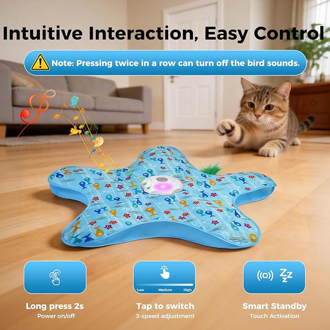 Interactive Cat Toy - Hide and Seek Automatic Cat Toys for indoor cats