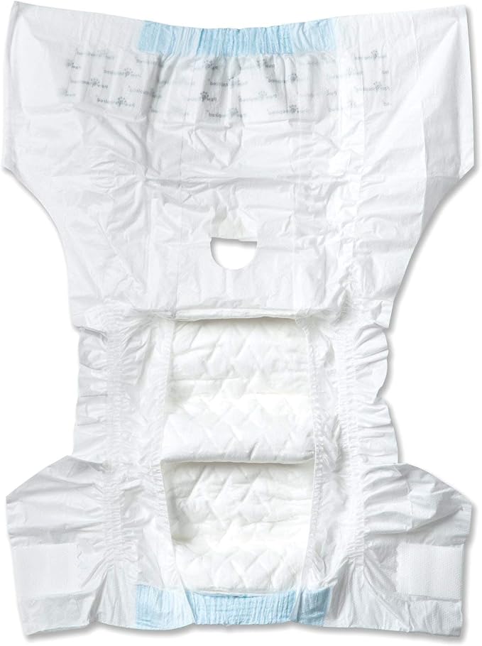 Paw Inspired Disposable Female Dog Diapers, XS Size, 12 Count | Ultra Protection, Adjustable Fasteners, Comfortable Fit, Leakproof Core, For Dogs in Heat, Excitable Urination, Incontinence