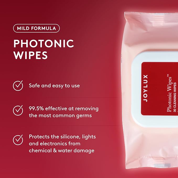 Joylux - Photonic Wipes, For vFit Device, Women's Device Cleaner, Mild Formula, Helps Ensure Optimal Device Maintenance & Longevity (30 Count)