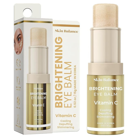 Vitamin C Ultra Shimmer Eye Balm – Dermatologist-Tested, Anti-Aging, Korean Skin Care – Reduces Dark Circles, Puffiness & Fine Lines – Vegan, Clean Beauty, Cruelty-Free – 0.52 FL. Oz