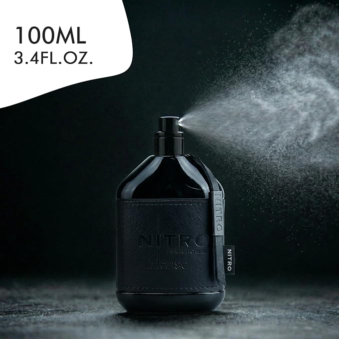 Dumont Nitro Intense 3.4 Fl Oz Eau De Parfum for Men – Spicy Oriental Fragrance – Strong Long Lasting Performance