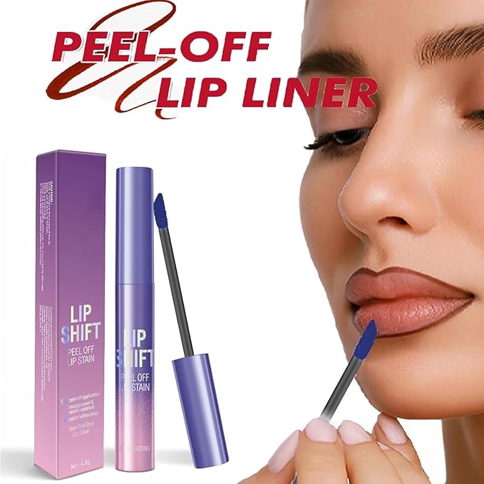 3PCS Peel Off Lip Stain Tattoo Set, Matte Peel Off Removable Lip Liner Set, Highly Pigmented Waterproof Long Lasting Liquid Lipstick Lip Stain Liner