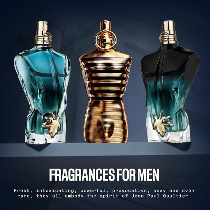 Jean Paul Gaultier Le Male Elixir Parfum - Long Lasting Woody Aromatic Cologne for Men with Lavender, Tonka Bean & Warm Amber - Luxury Elixir Parfum, 2.5 oz