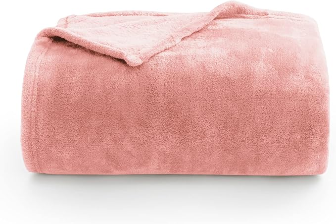 BEDELITE Fleece Blanket Soft Plush King Size Bed Blanket Pink 108"x90" | Ultra Soft Fleece, Plush Microfiber, Lightweight Warmth, All Season Comfort, Fade Resistant, Machine Washable