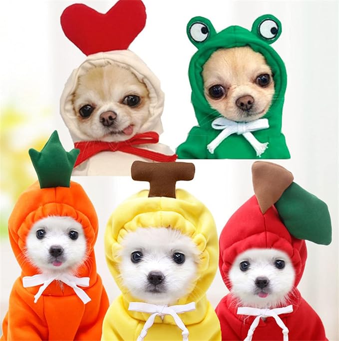 Warm Dog Winter Clothes Cute Dog Coat Hoodie, Green, XL | Fleece Pet Dog Frog-shaped Costume Jacket for French Bulldog Chihuahua Pug Boston Terrier Dachshund Greyhound Ropa Para Perro