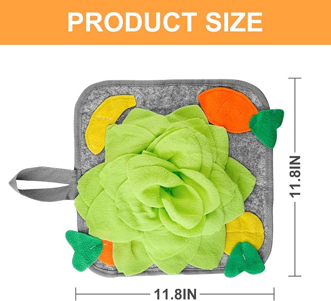 Rabbit Foraging Mat Interactive Bunny Snuffle Feeding Toy for Small Animals