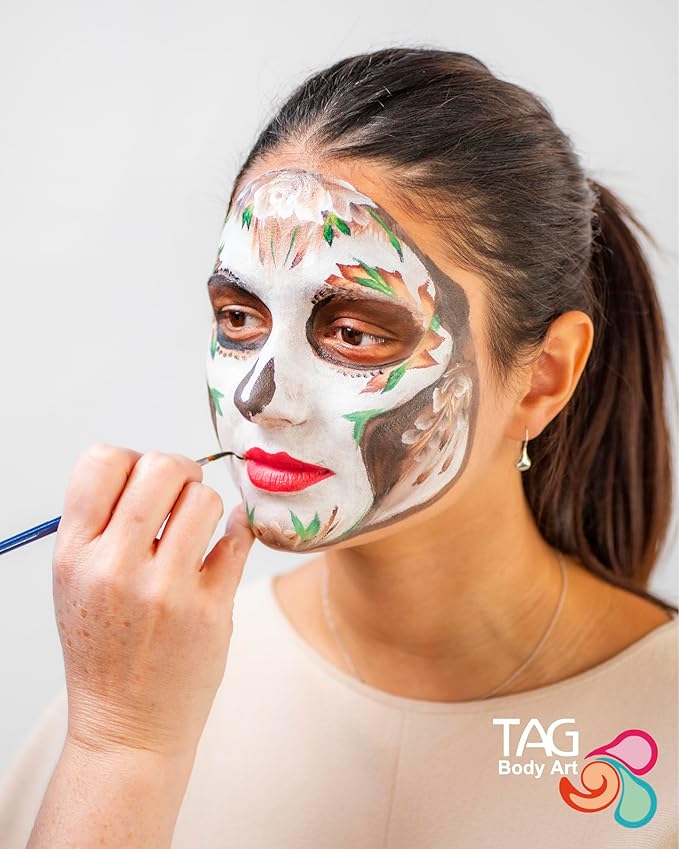 TAG Professional Face & Body Paint Skin Tone Palette 6 x 10g, Non Toxic, Hypoallergenic, Easy to Wash, Ideal for Kids Parties, Halloween, Cosplay and Festivals