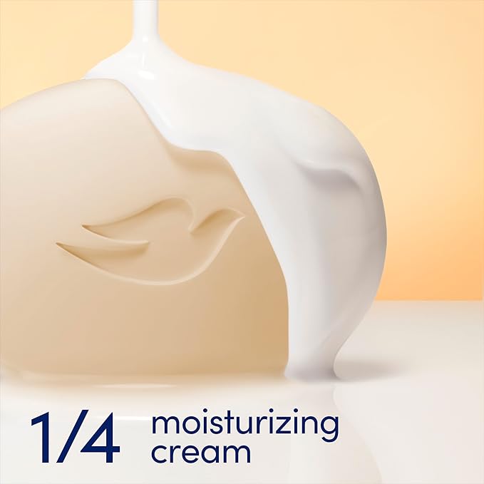 Dove Indulge Soap Bar 6 Bars Warm Vanilla + Sweet Cream for Hydrated & Soft Skin 3.75 oz
