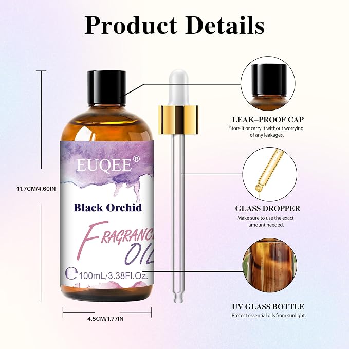 EUQEE Black Orchid Fragrance Oil 100ML