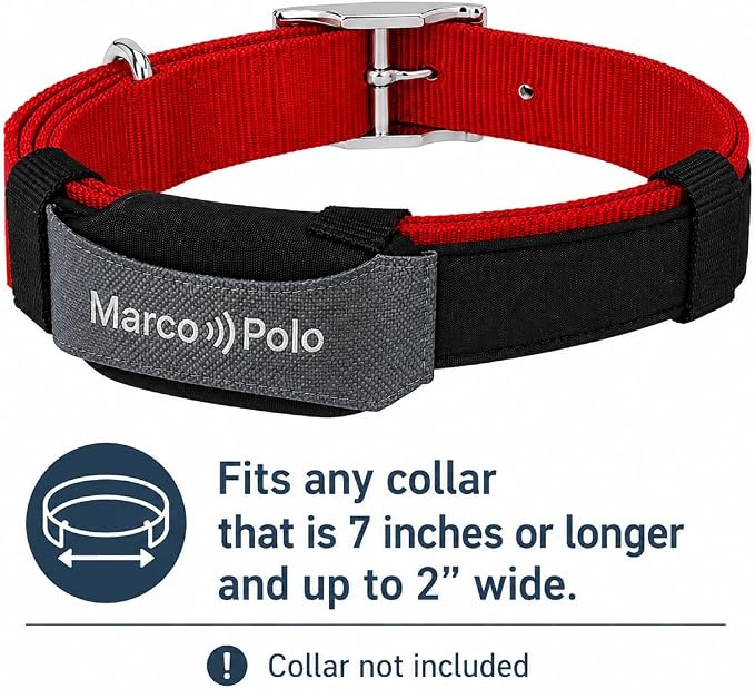 Marco Polo Pet Tracker System for 2 Cats or Dogs - GPS Alternative, No Monthly Fee, Waterproof Long Range RF Finder, Multi-Pet Monitoring Safety Tags