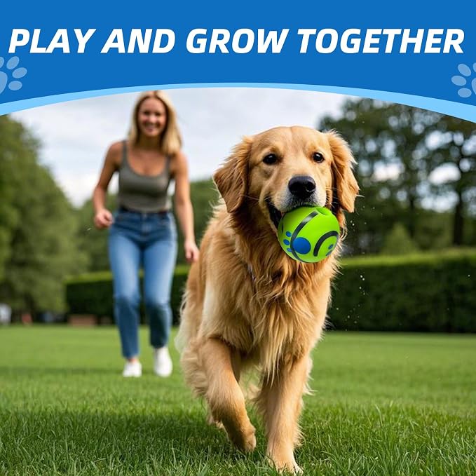 Dog Toys Ball, Interactive, M, 3.46 in (8.8 cm) | Shaking with Gibbering Sound, For Training & Herding