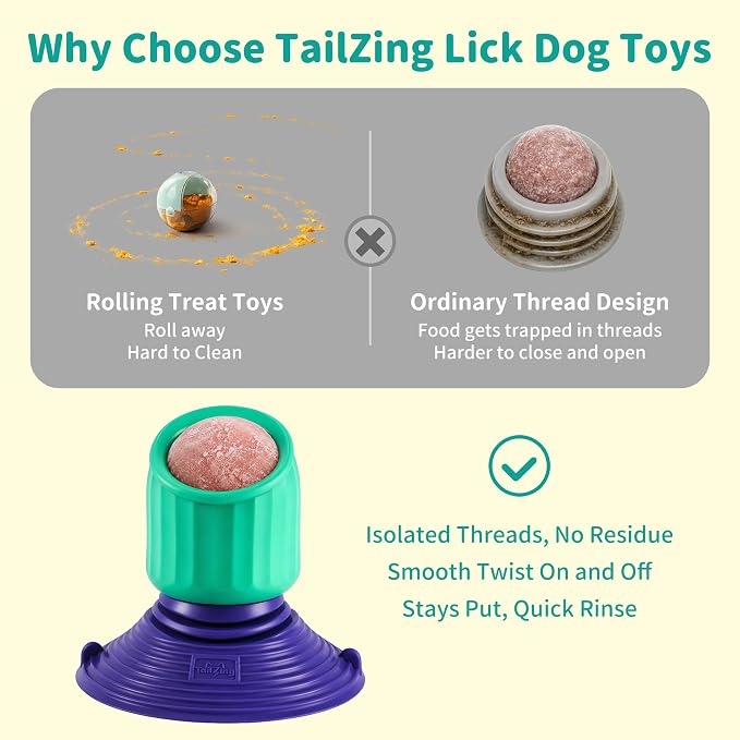 Freezable Dog Licking Toy Set with Suction Cup & Silicone Treat Mold