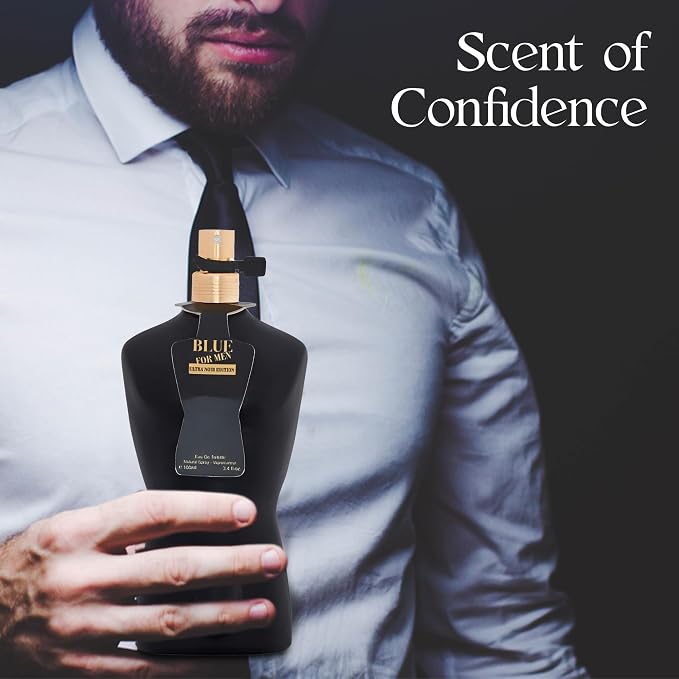 A CENTER 3Pack Men Cologne Blue for Men Series Eau De Parfume Spray with Woody Floral & Fruity Scent Perfume Gift Set Day to Night Luxury Fragrances