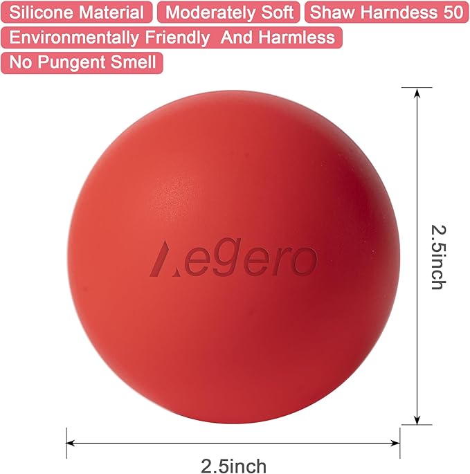 Massage Lacrosse Balls for Myofascial Release,Yoga Deep Tissue Massage,Trigger Point Therapy and Foot Plantar Fasciitis,Muscle Soreness Massager Ball (2Pack, Blue)