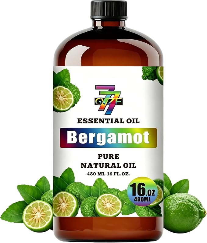 Bergamot Essential Oil, Bergamot Oils, for Diffuser, Humidifier, DIY Candles, Soap, Home, Office, Yoga, Massage, Gift, Essential Oil, GV77ZF Bergamot Fragrance Oil - 16 fl oz (480 ml)