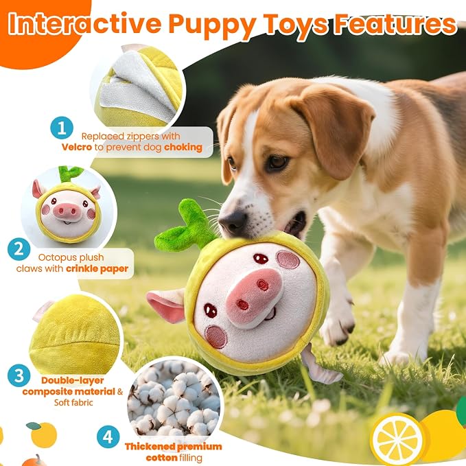 Bouncing Piggy Dog Toy, Self Moving Dog Toy with Jumping Ball, Squeaky Electronic Vibrating Dog Toy with Music Recording Modes for Small Medium Large Dogs Puppy to Keep Them Busy (Pig)