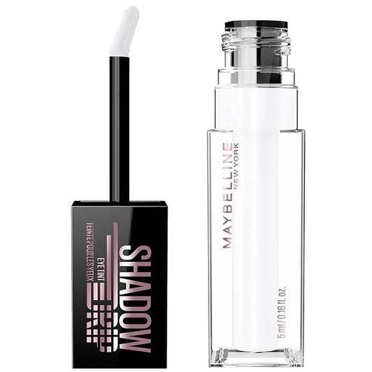MAYBELLINE Shadow Drip Eye Tint Liquid Eyeshadow, High-Impact, Lightweight Shimmer Eye Shadow with Up To 16HR Wear, Silver Drip, 1 Count
