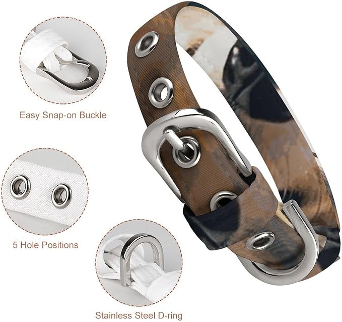 Smart Corgi Collar Easy-Fastening Buckle，Pet Supplies Adjustable ，Dog Collar The D-Ring Design Allows for Towing Or Hanging Tags，for Small to Medium-Sized Dogs.