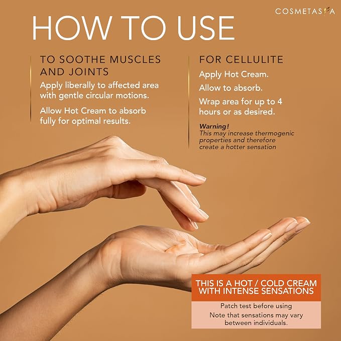 Cellulite Massage Oil, Gel & Mitt - Natural Hot Cream Massage Gel, Oil & Massager - Firm, Tone, Tighten & Moisturize Skin. Soothes Muscles (8.8 oz.)