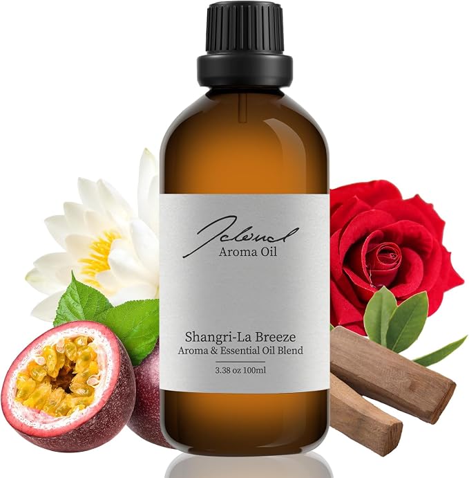 JCLOUD Shangri-La Breeze Essential Oil Inspired by Shangri-La Hotel | Hotel Scent - Pure Aromatherapy Diffuser Oil with Cedarwood and Sandalwood, Home Luxury & Hotel Scents for Diffuser - 100mL