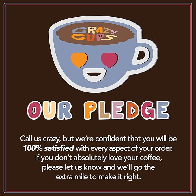 Crazy Cups Flavored Decaf Hot or Iced Coffee, for the Keurig K Cups 2.0 Brewers, Chocolate Coconut Dream, 22 Count