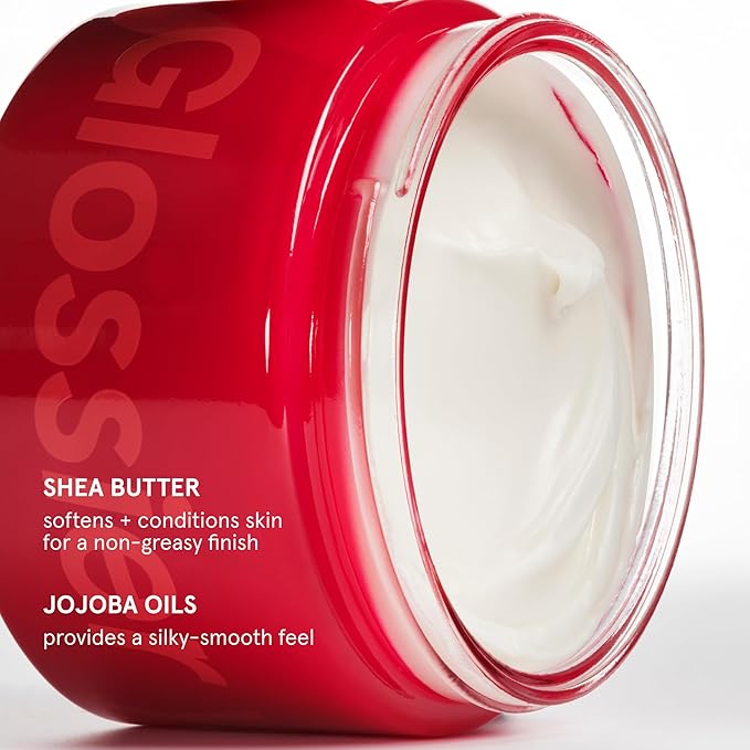 Glossier Crème de You Dry-Touch Body Butter - Signature You Fragrance Scented Body Cream for Dry Skin & 24 Hour Hydration - Shea Butter & Jojoba Oil - Warm & Spicy - Dermatologist-Tested, Vegan, 215ml