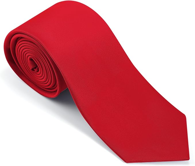 Black Tie Set in Gift Box Mens Solid Color 3.15" (8CM) Black Necktie and Pocket Square Set