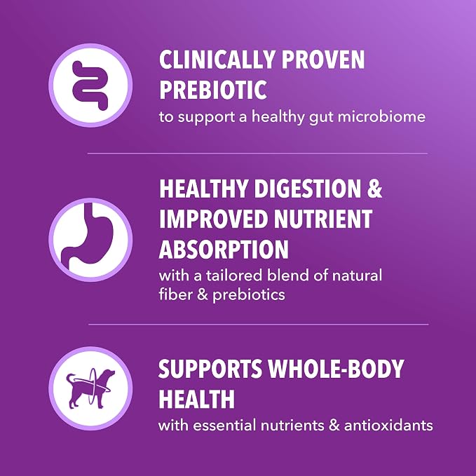 IAMS Advanced Health Healthy Digestion Dry Dog Food, Chicken, 27 lb | Real farm-raised chicken #1 ingredient, 0% fillers, natural fiber & prebiotics, supports digestive health